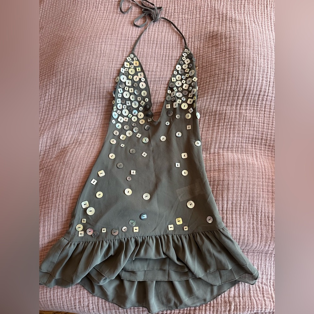 Jaded London Button Me Up Minidress
